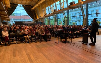 Op 19 mei maakten we een virtuele fietstocht langs de ringparken, de Scheldebrug en de Oosterweelverbinding, alsof het 2030 was. (Her)bekijk hier de presentatie, gegeven door Lantis en de Stad in zaal Horta.